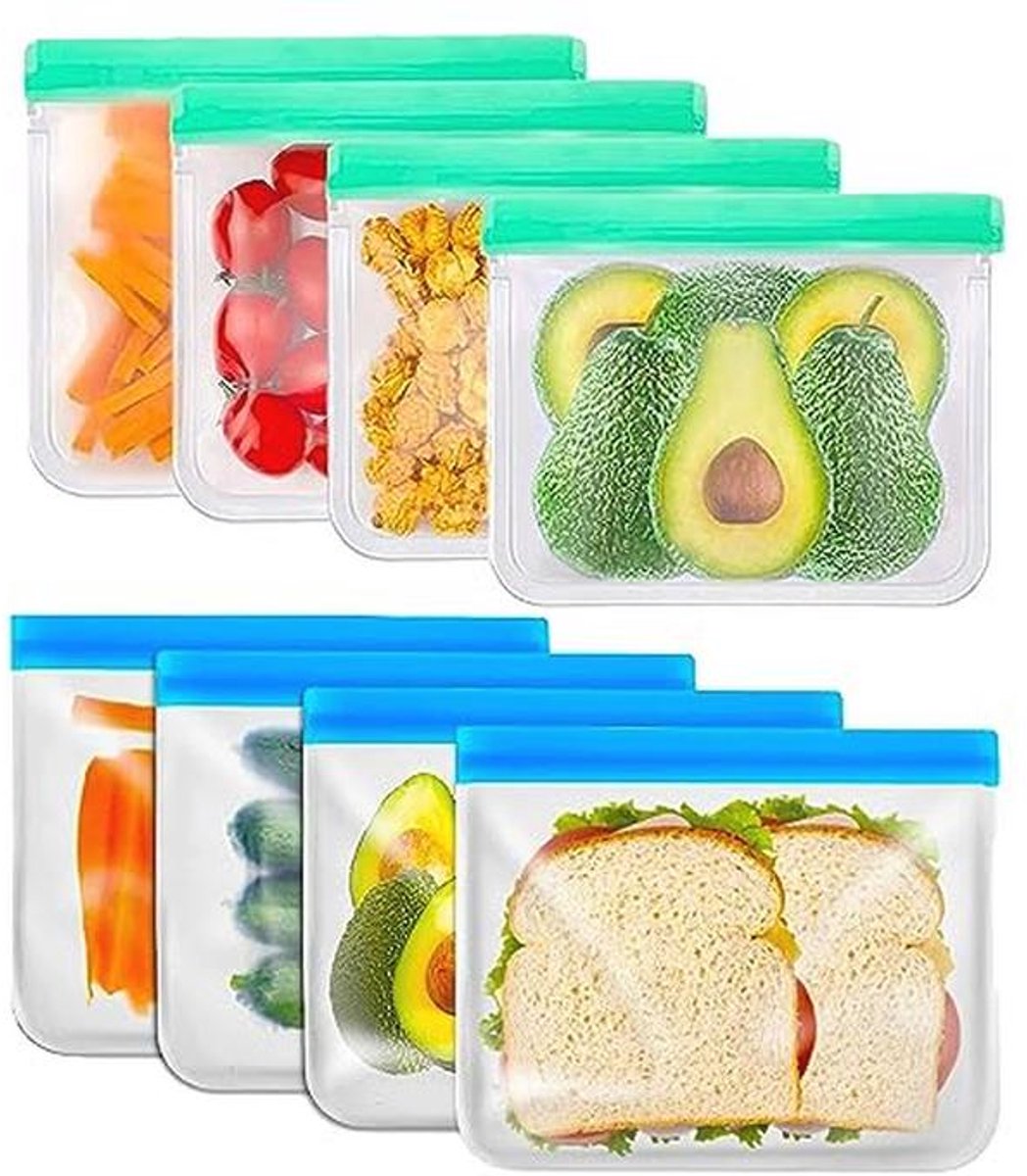 Herbruikbare voedselzakken voor lunch, snacks en opslag - BPA-vrij