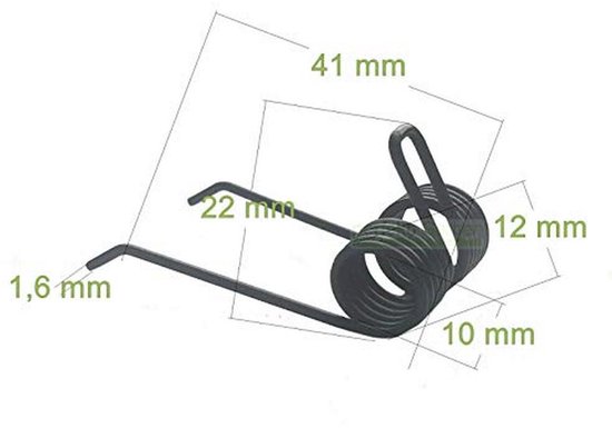 18 x verticuteerveer ventilatorroller veer voor verticuteermachines van Merkloos	 — afbeelding 4