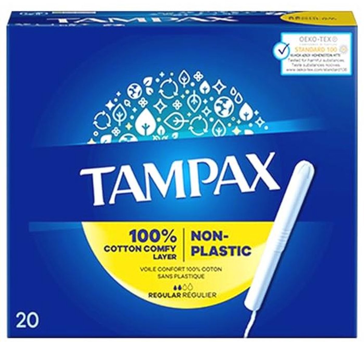 Normale tampons met kartonnen applicator - 20 stuks
