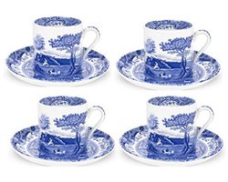 Italiaanse blauwe koffiekop