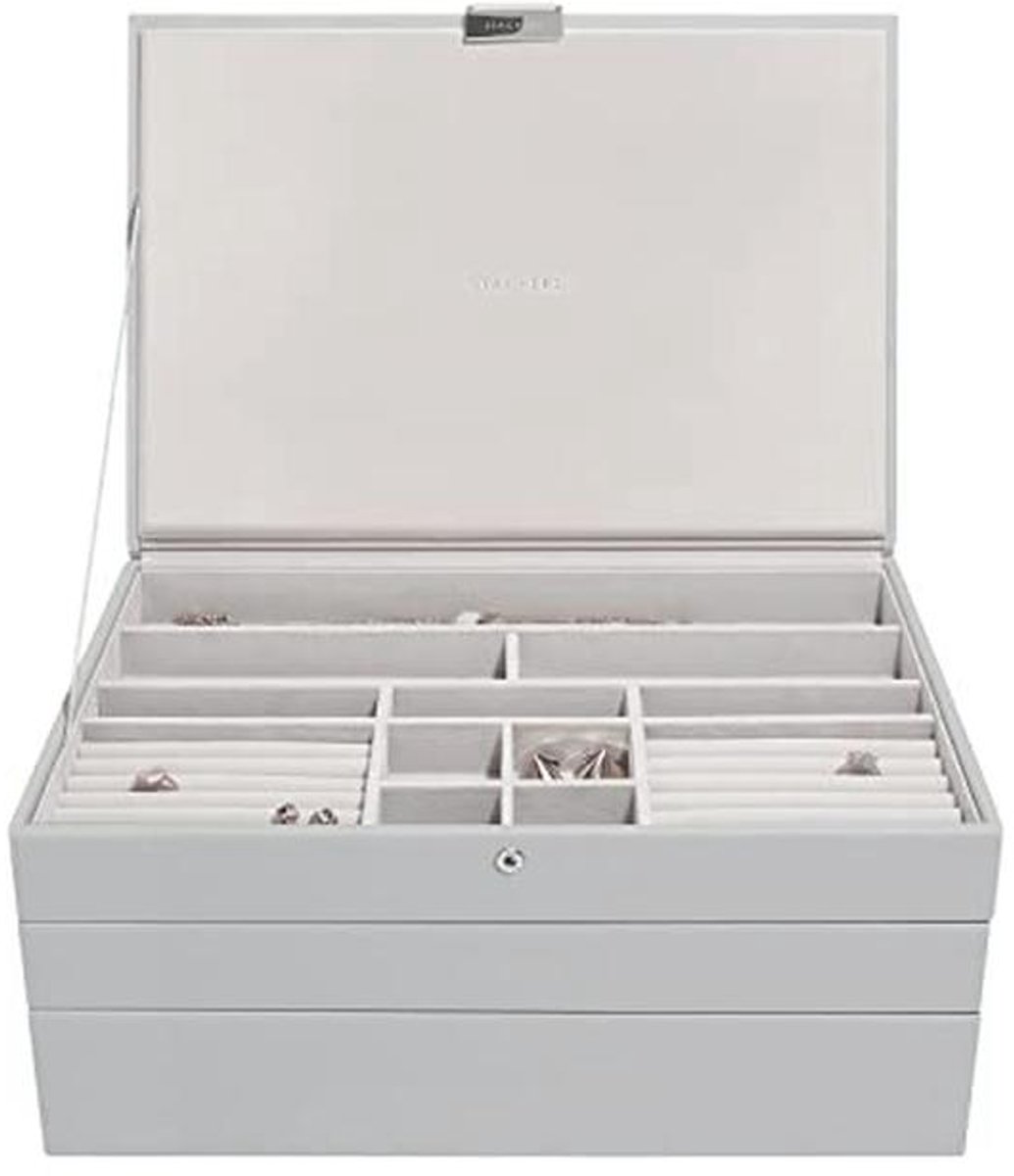 Supersize sieradendoosje in Pebble Grey - Set van 3