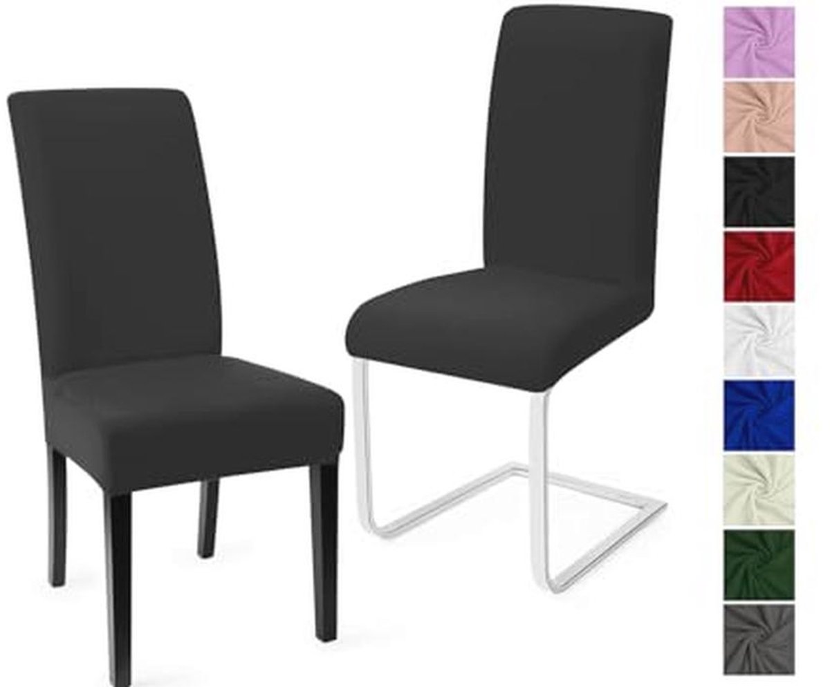 Universele Eetstoelhoezen Set van 2 - Stretch en Moderne Bekleding voor Eetkamerstoelen