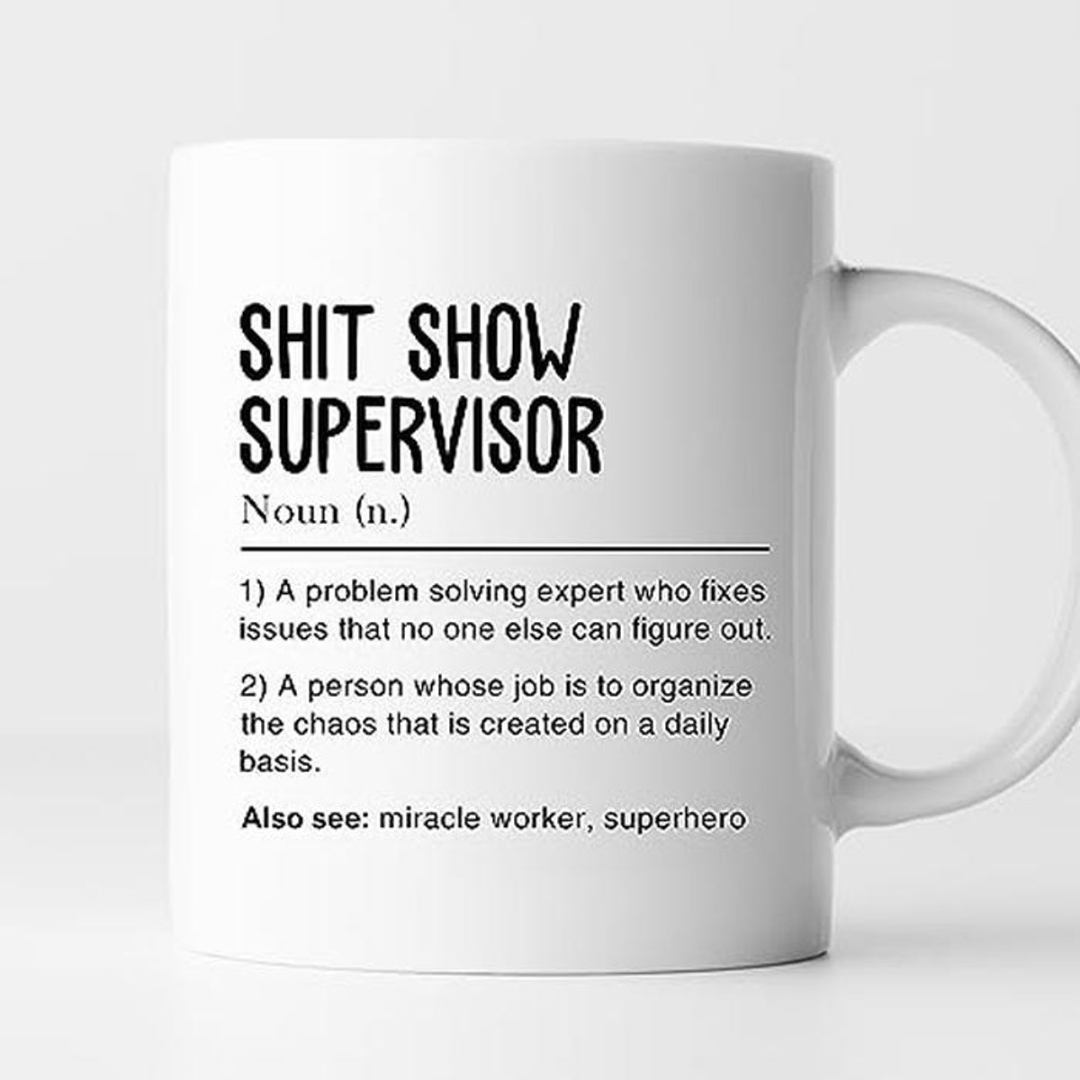 Grappige Sarcastische Koffiemok voor Managers, Leraren en Collega's - 11 oz