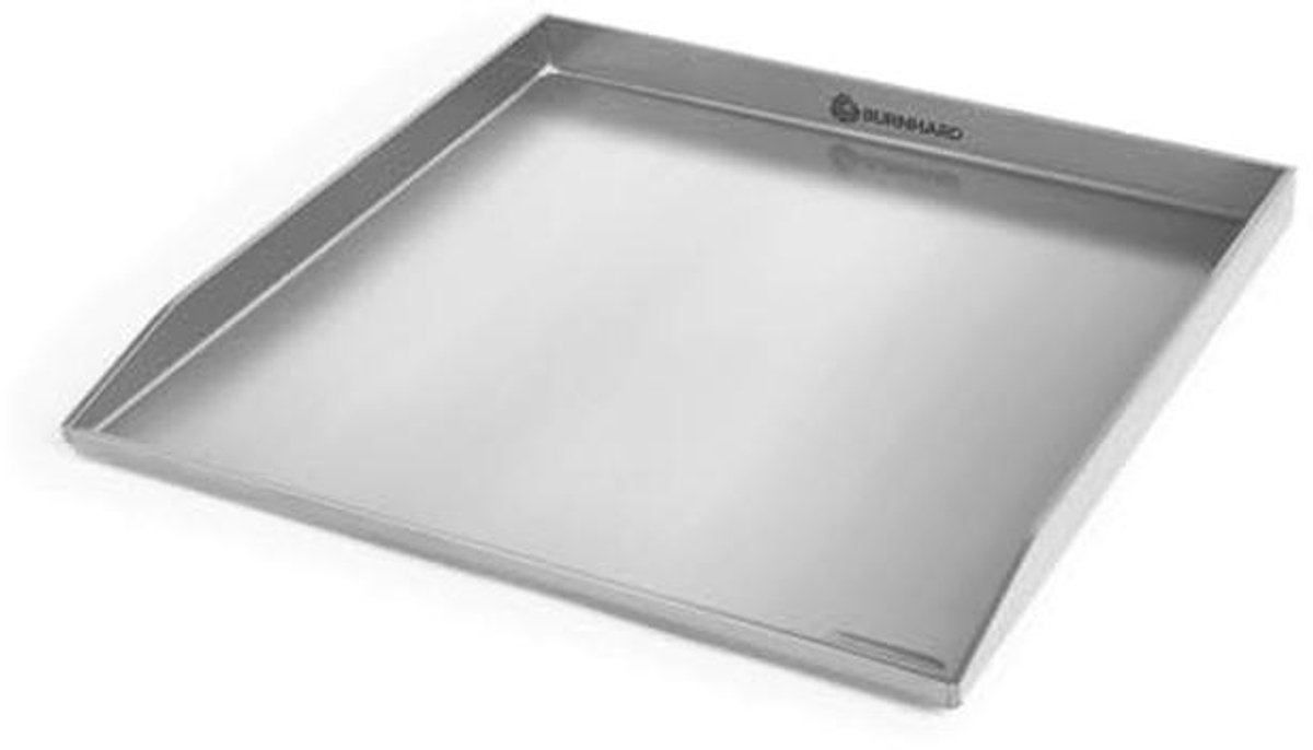 Plancha Grillplaat RVS 4mm Opstaande Rand 3 5cm Geïntegreerde Vetafvoer Roestvrij Vaatwasserbestendig