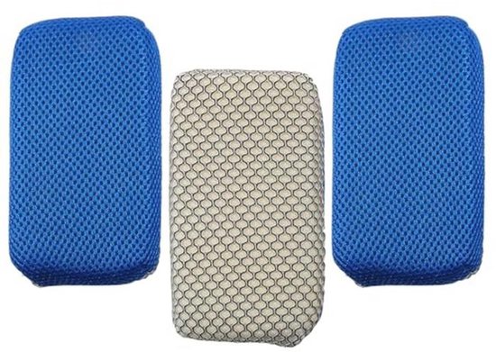 Autowassponzen Groot, 4 Stuks Schoonmaak Spons Non Scratch Jumbo Voor Auto Wassen En Keuken Reiniging 4,6 cm