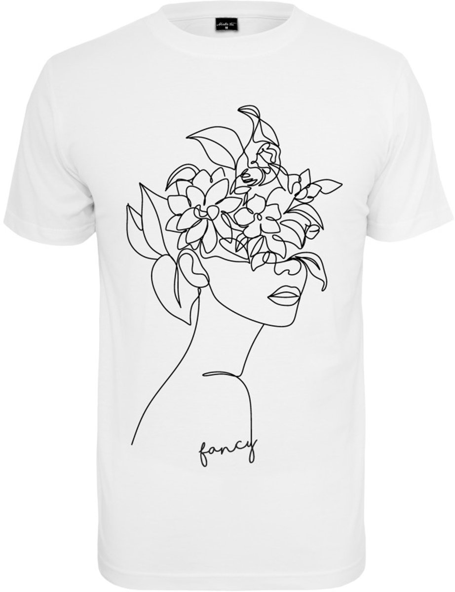 Mister Tee One Line Fruit Dames Tshirt XXL Wit