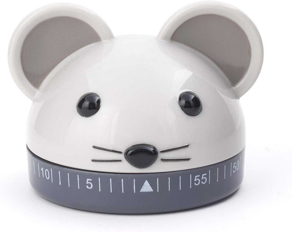 Mechanische Keukentimer met Bellen, Eenvoudige Kookwekker, Grijs