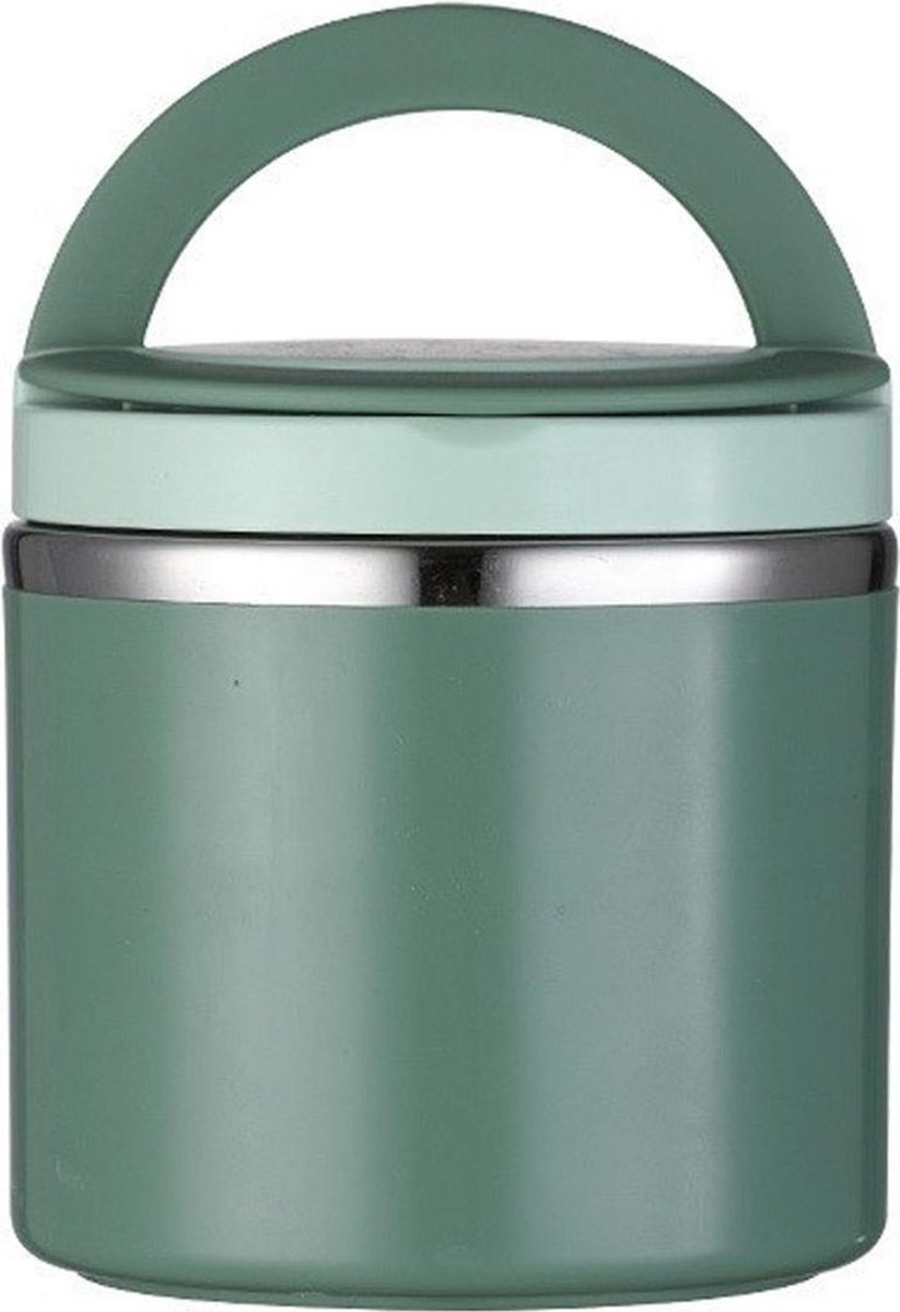 Geïsoleerde thermoskan van 1 liter (35 oz) van roestvrij staal met handvat, perfect voor de lunch.