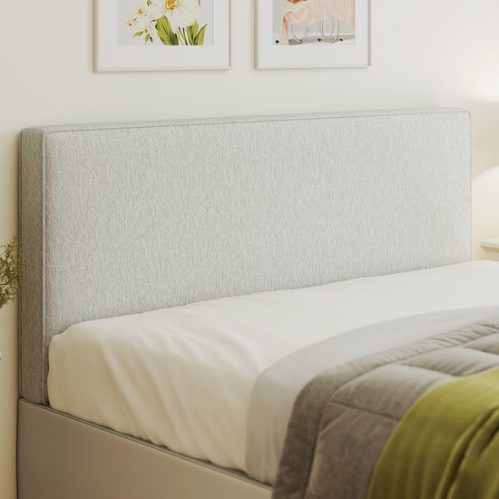 HOMCOM Tête de lit - Lin (100% polyester) - 140x10x60cm - Beige