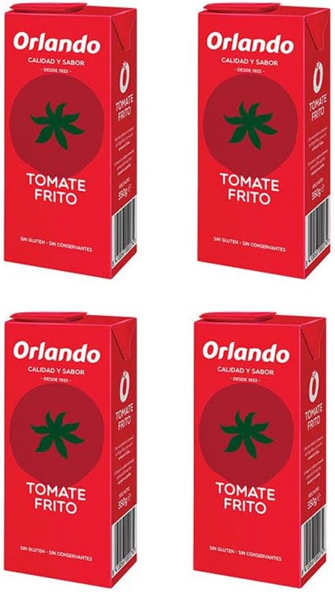 Tomate Frito Puree in Blok - Basis voor Paella, Pasta en Stoofschotels - 4x350g