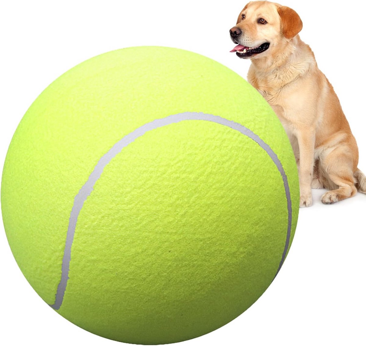 Extra Grote Tennisbal voor Honden - Duurzaam Buitenspeelgoed