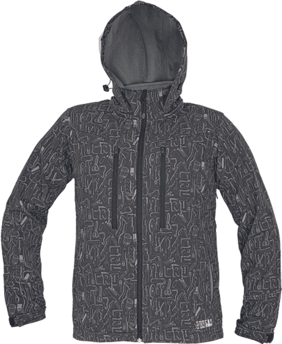 CRV LUTTON softshell jacket 03010397 - Grijs/Zwart - XL