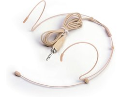 Discrete Oorhaak Microfoon Headset voor Draadloze Zangles & Podiumgebruik - Beige
