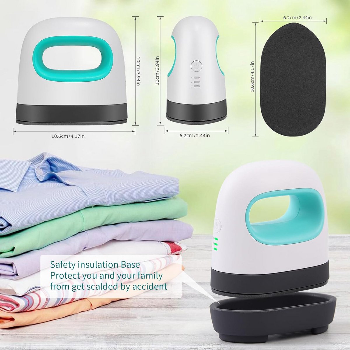Draagbare Mini Warmtepers met 3 Instellingen voor T-shirts, Hoeden en HTV Vinyl