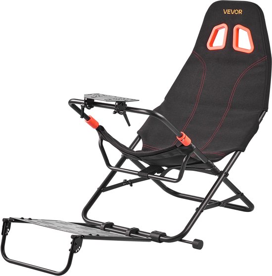 VEVOR Stuurwielstandaard, Opvouwbare en Verstelbare Cockpit voor Racesimulator, 620 mm Breed, Compatibel met Logitech G923/G920/G29, Thrustmaster T248p, Fanatec, Hori, Mad Catz, Zwart van Vevor — afbeelding 5