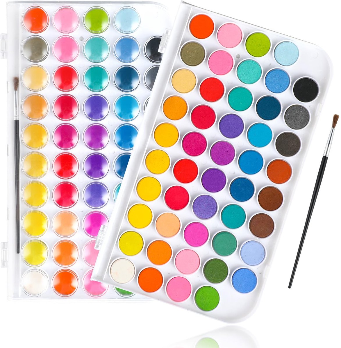 IMPERATORIS® Waterverf - Waterverf van Hoge Kwaliteit - Voor School Jongens en Meisjes – Ideaal voor hobby - Schilderen op Nummer - 48 Kleuren