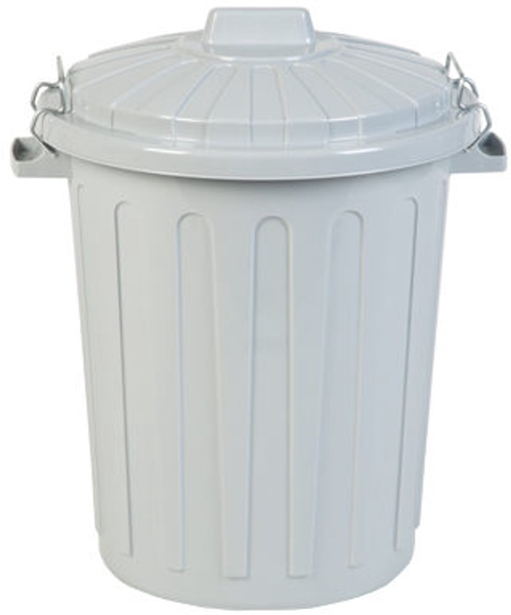 Straatvuilbak 70l Zwart 56x52xh67cm