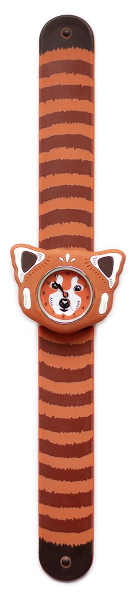 Mava: slap horloge RODE PANDA, gemaakt van huidvriendelijk siliconenmateriaal, 22cm
