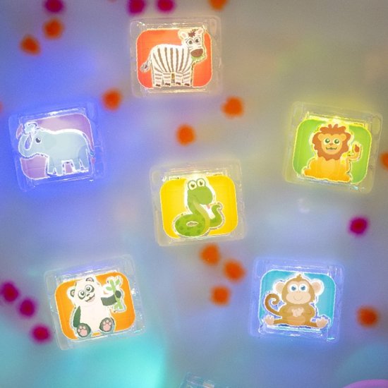 Glo Pals Zoo Light up cubes - 4 weken licht - Multi van Glo Pals — afbeelding 5