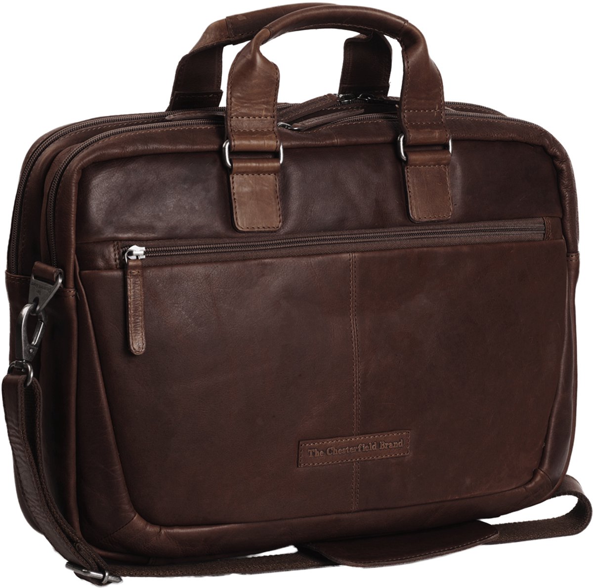 The Chesterfield Brand - Leren Laptoptas Bruin Seth