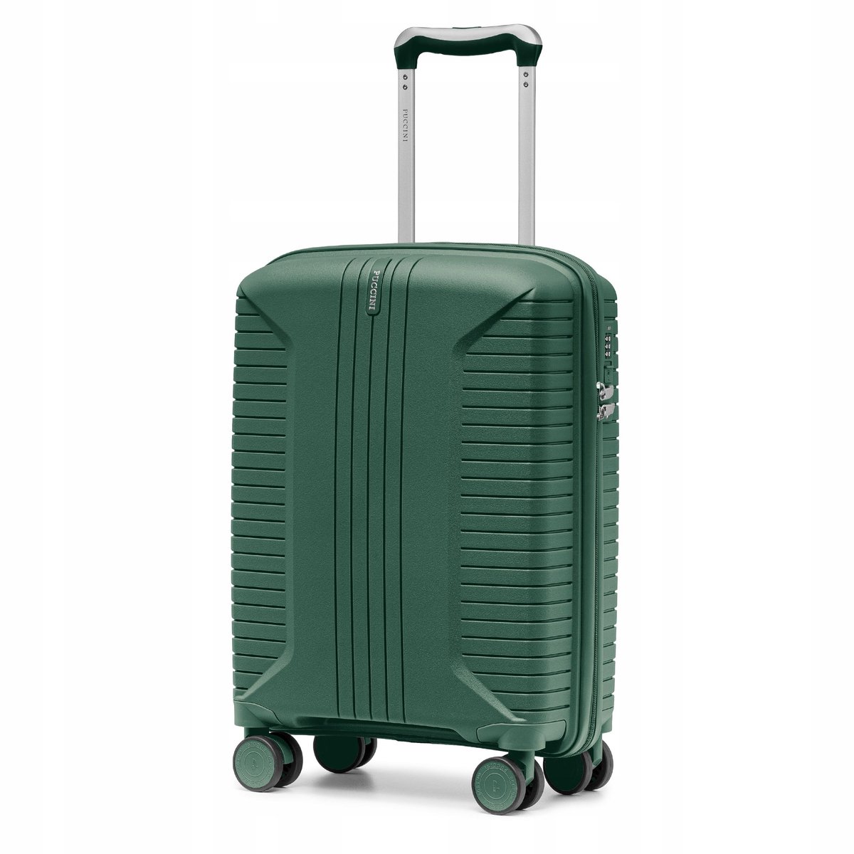 Puccini Berlin Groene koffer 54cm lichtgewicht PP, Vlietuigcabine