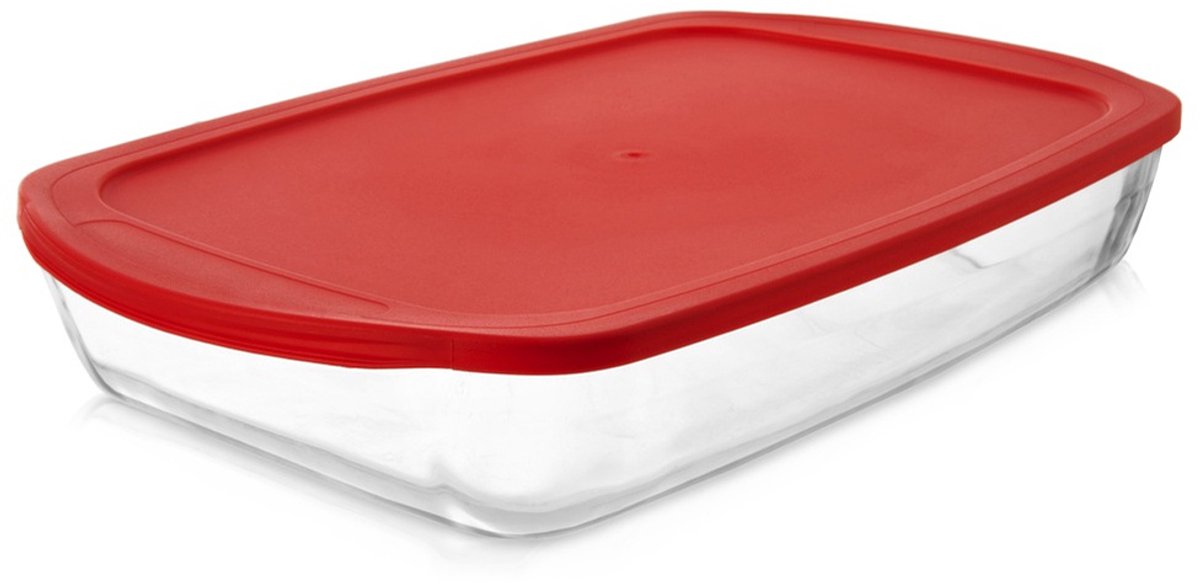 Orion - Ovenbestendige Schaal - 39x24x7 cm - Glas - Inclusief Deksel