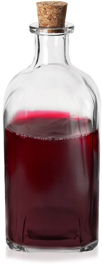 Orion - Flacon en Verre avec Bouchon - 530 ml - Transparent - Décoratif
