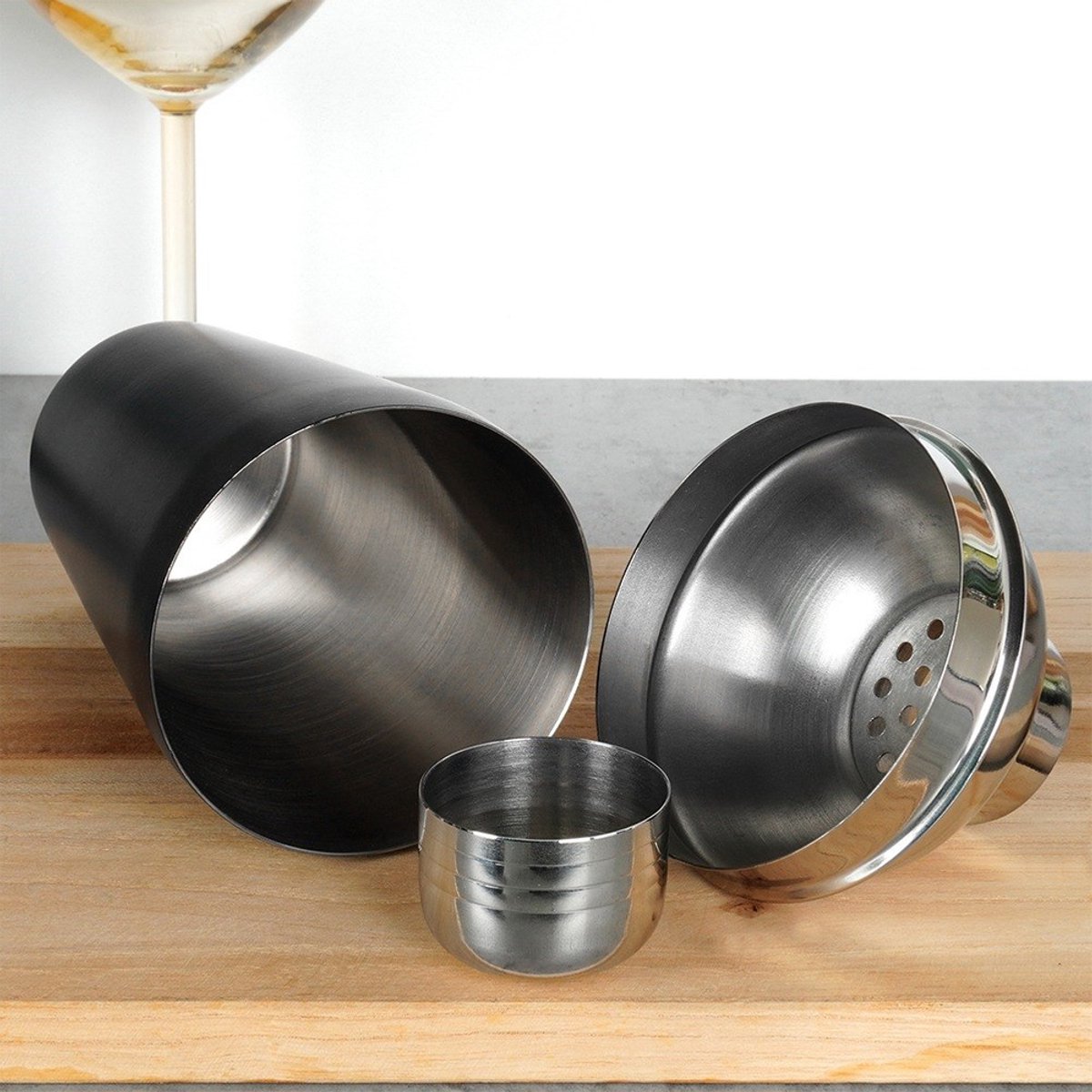Cocktailshakerset - 5 delig - mat zwart — cadeau in Kookcadeaus - foto 4
