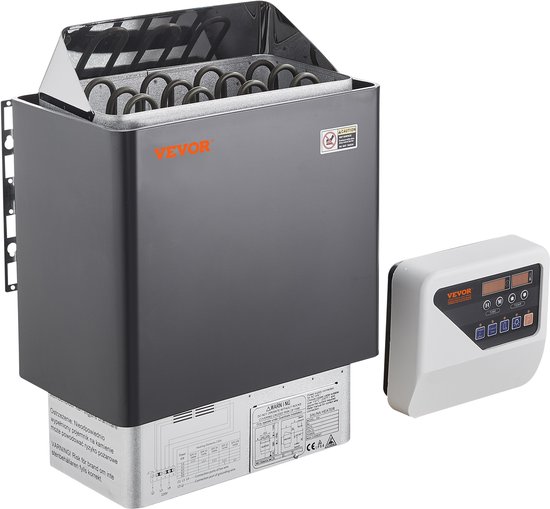 VEVOR 6KW Elektrische Saunakachel Digitale Controller voor Spa van 5-9m³