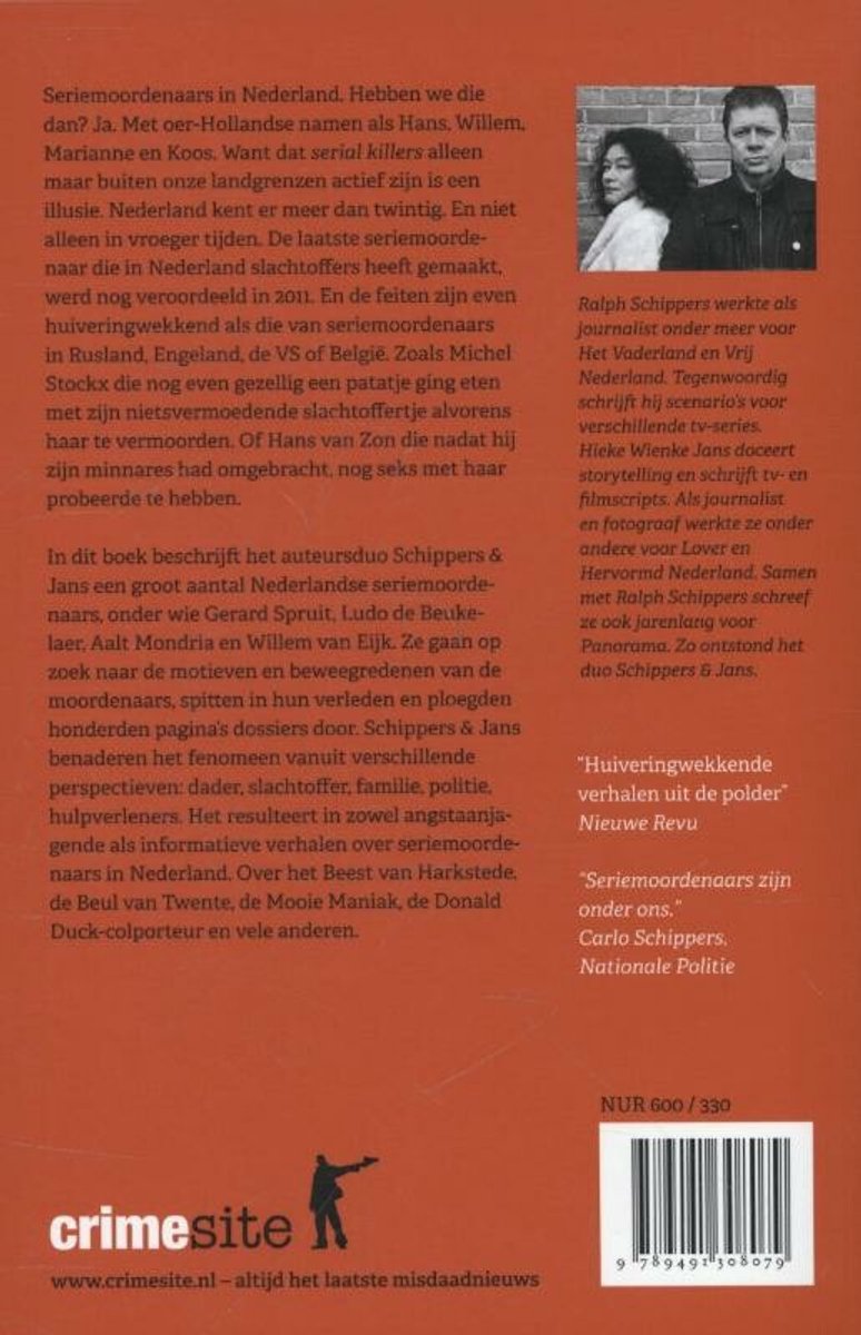 Seriemoordenaars in Nederland - back cover