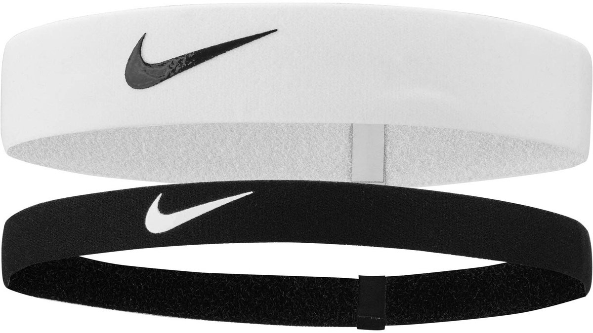 Nike Hairbands Flex 2 Pack Zwart