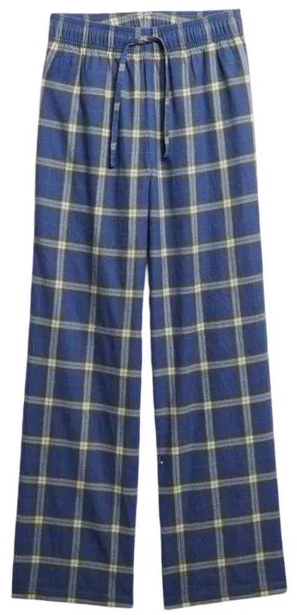 Superdry Check Elastic Dress Pants XL Vrouw Marineblauw