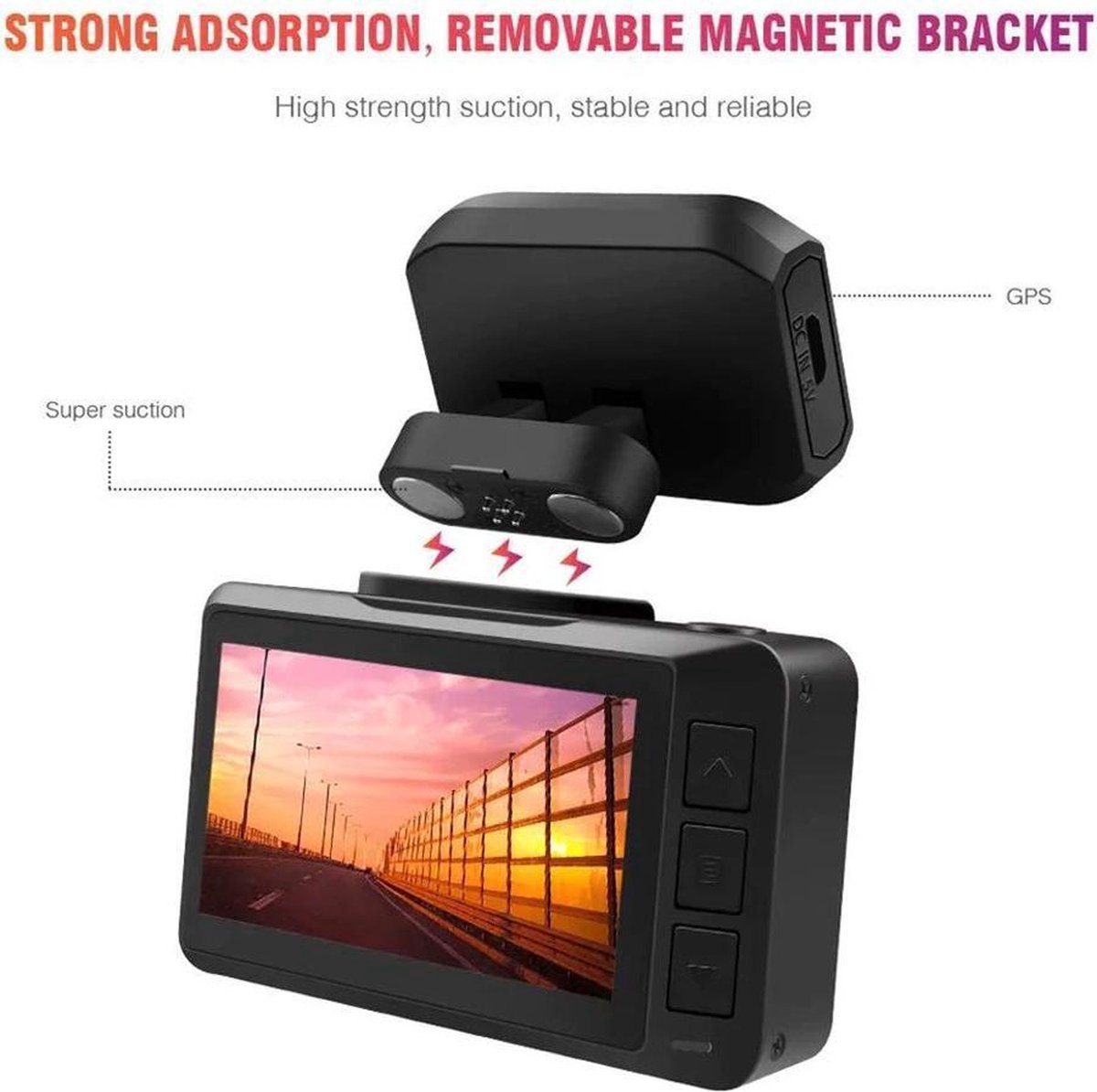 DrPhone Dashcam D07 - 4K - 3840x2160 -Ultra HD - Dashcam – Kijkhoek van 170 ° - Dashboard Camera met Nachtzicht – Wifi – foto 5