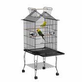 Vogelkooi Vogelvolière Smeedijzeren Vogelkooi Met Standaard En Bodembak Grote Papegaaienkooi Met Wielen Voor Valkparkiet Papegaaien Kooi Vogelkooi Vogelvolière Smeedijzeren Vogelkooi Met Standaard En Bodembak Grote Papegaaienkooi Met Wielen Voor Valkparkiet Papegaaien Kooi
