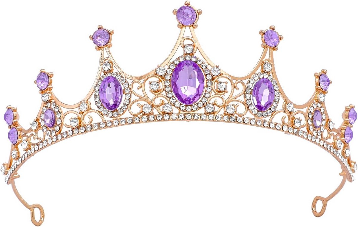 Elegante Dameskroon voor Feesten en Bruiloften - Tiara met Kristallen