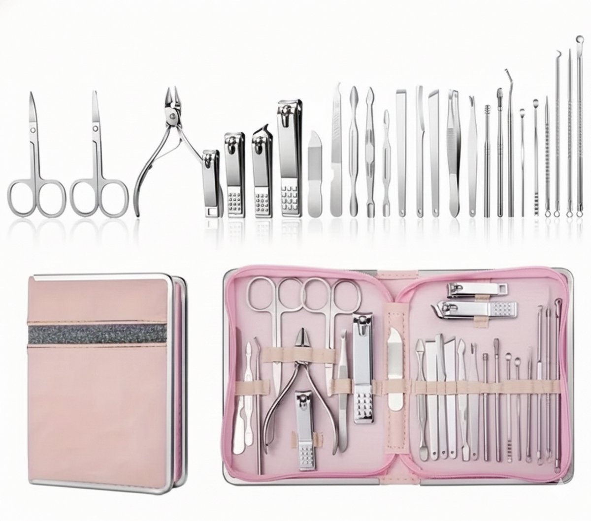 26-delige Manicure- en Pedicureset – Complete Nagelverzorgingsset - Voor Hand- en Voetverzorging