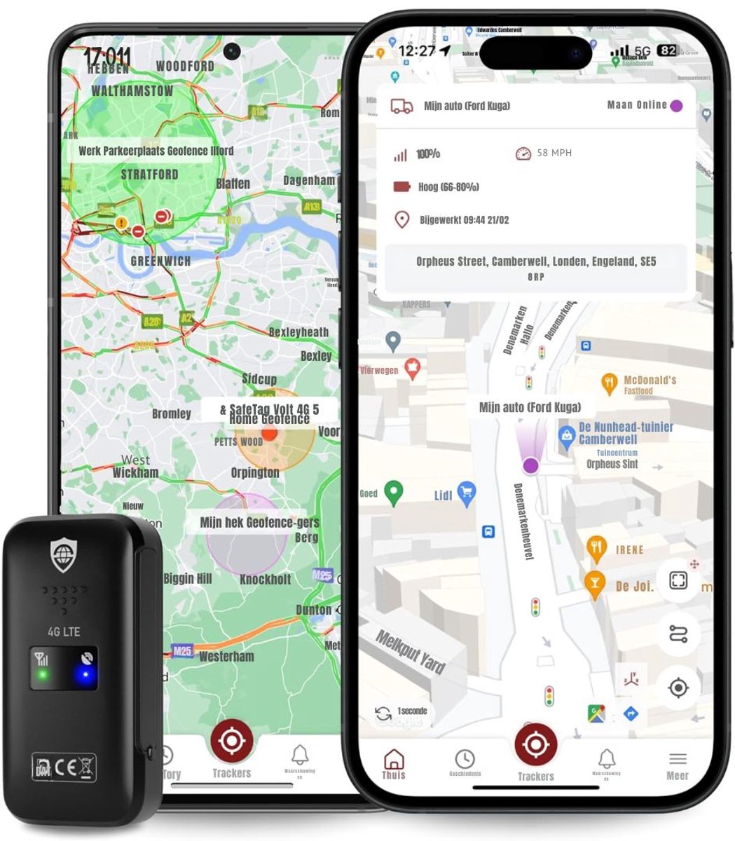 Quvo® GPS Tracker fiets - GPS Tracker - GPS Trackers - Zwart - 4cm x 2cm x 7cm