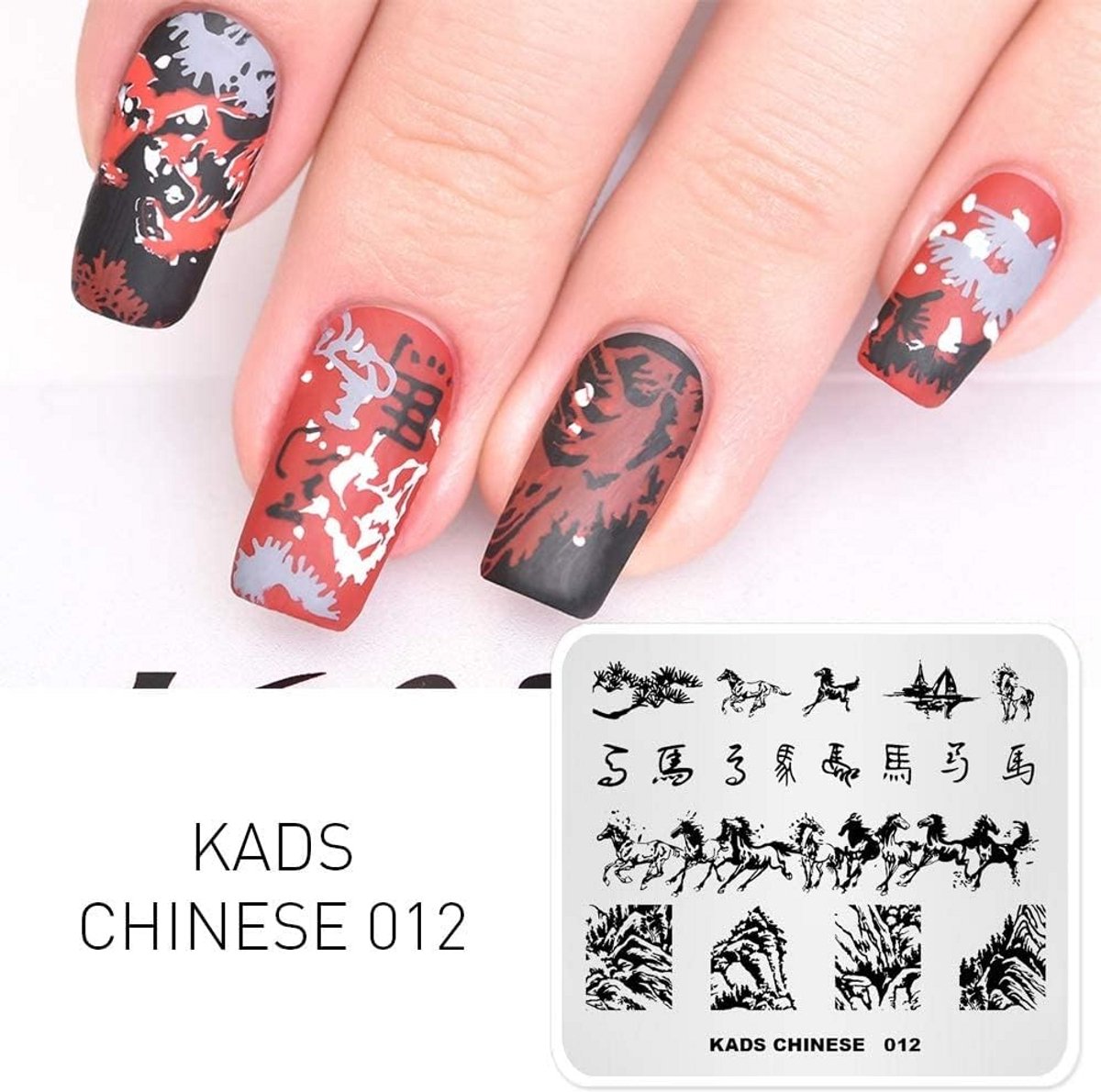 Chinese Stijl Nail Art Stempelplaat voor DIY Decoratie