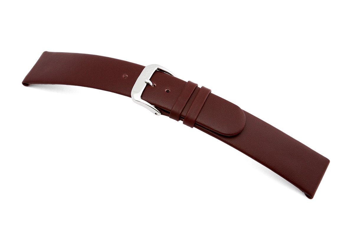 Lederband Merano 17mm bordeaux glad
