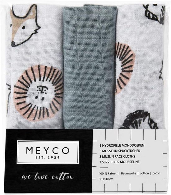 Hydrofiele Monddoekjes 3-Pack - Zacht en Comfortabel voor Baby's van Lily & Jack — afbeelding 2