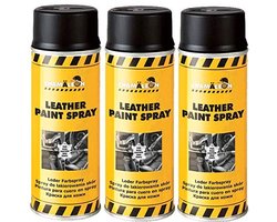 Leerverfspray Zwart 400ml voor Leer en Kunstleer - Professionele Reparatie en Verfraaiing