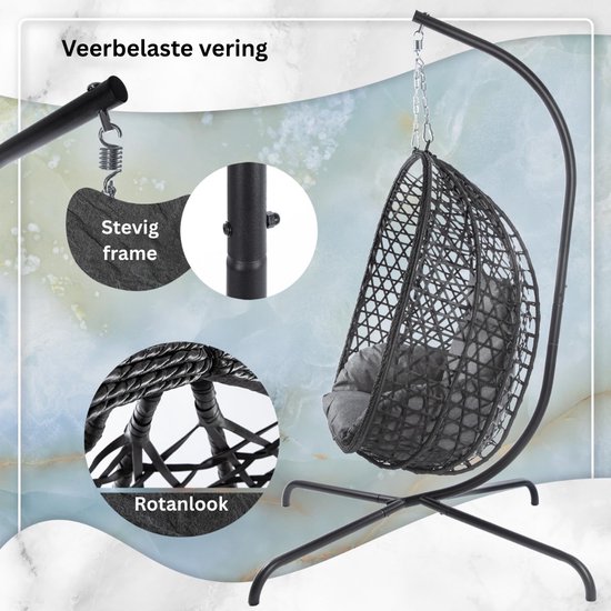 Egg Hangstoel Hangstoel Met Standaard Chair Voor Binnen En Buiten egg-hangstoel-hangstoel-met-standaard-chair-voor-binnen-en-buiten