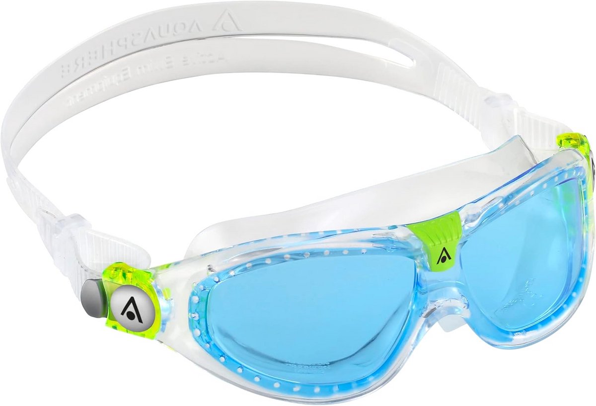 Zwembril voor Kinderen met Transparante en Blauwe Lens, One Size
