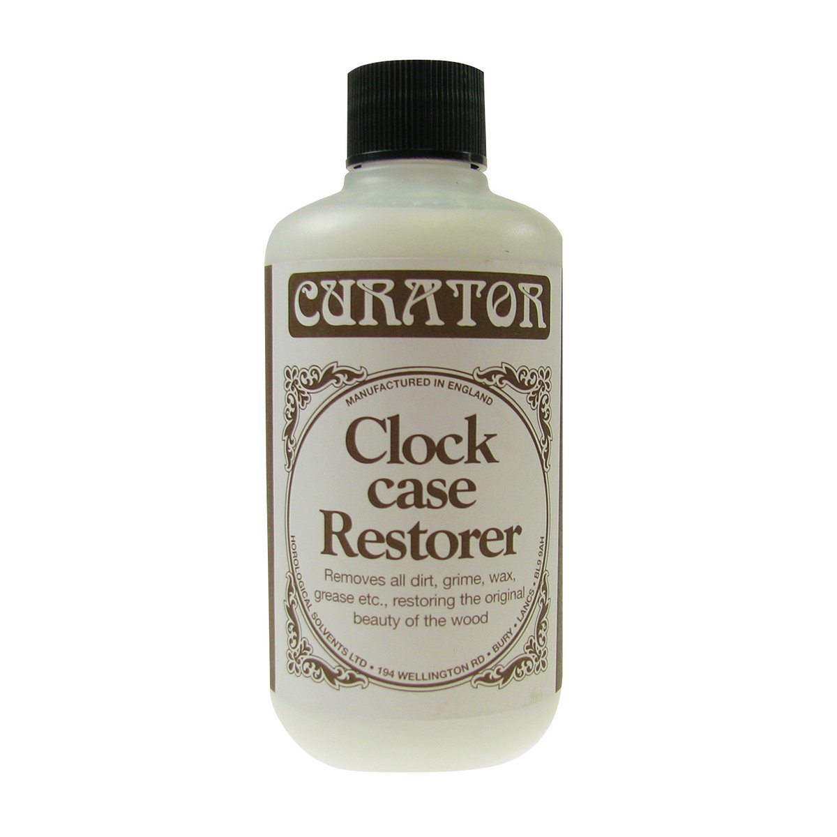 Curator Restauratiemiddel - Voor het reinigen van oude houten klokken - Verwijdert voorzichtig vuil, was, vet, enz. - C319872