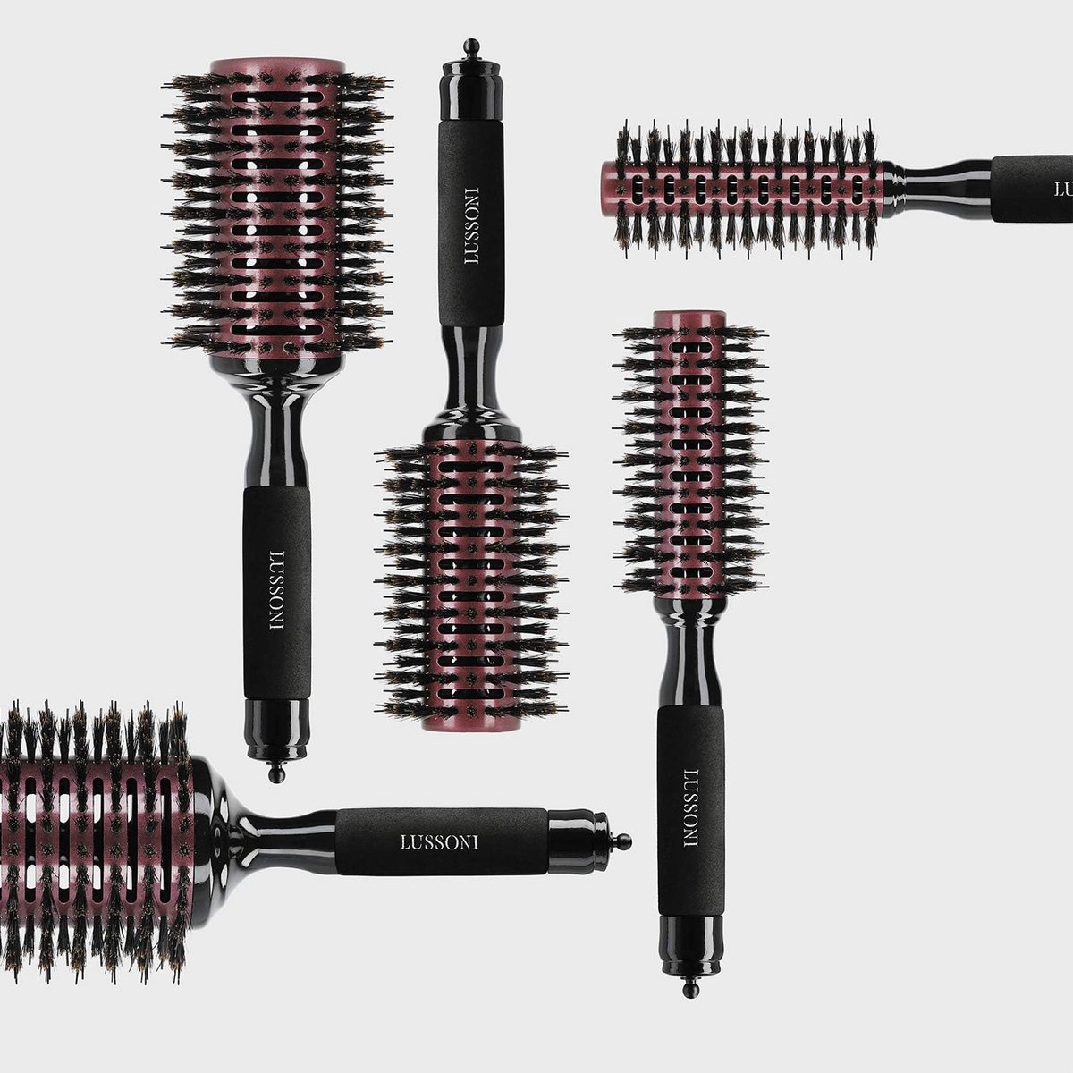 Ronde Houten Stijlborstel met Borstelpen voor Ontwarren Haar