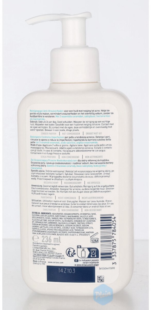 CeraVe Blemish Control Cleanser - 3 x 236 ml - Voordeelverpakking