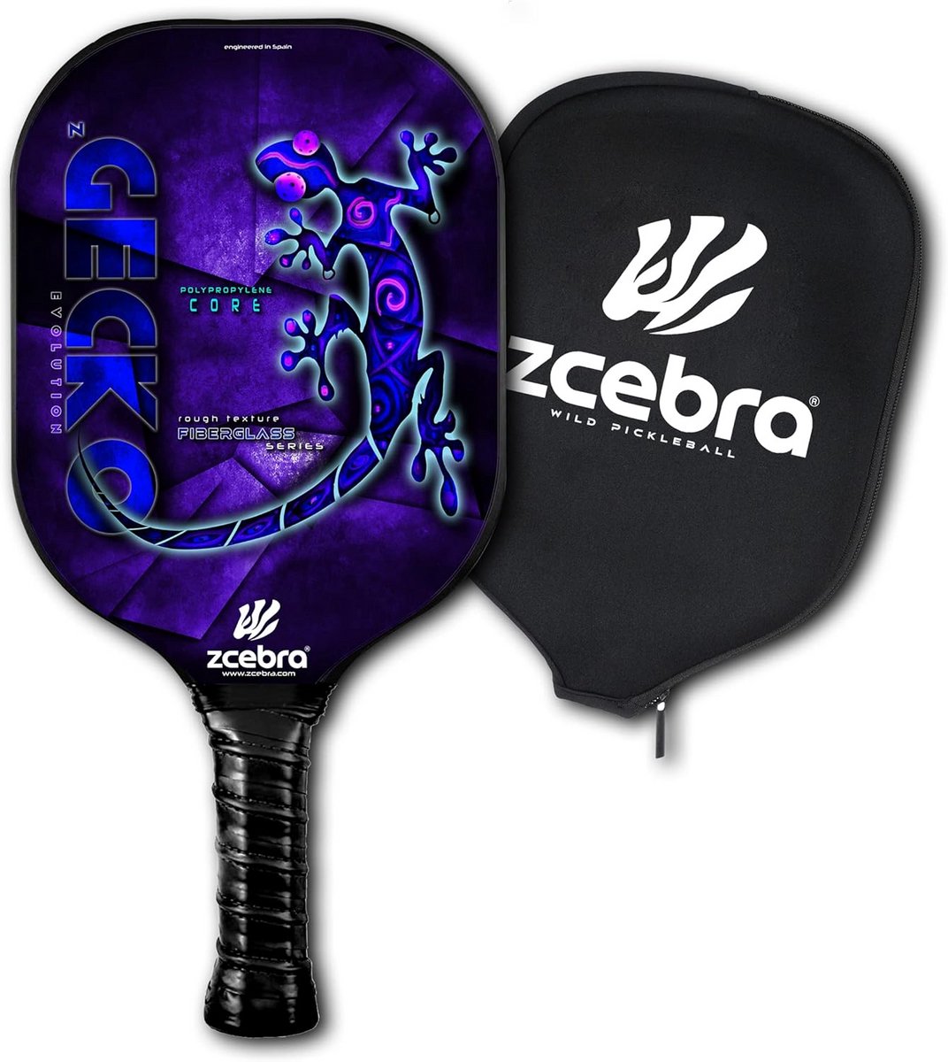 Lichte Glasvezel Pickleball Rackets met Polypropyleen Kern en Ruwe Textuur