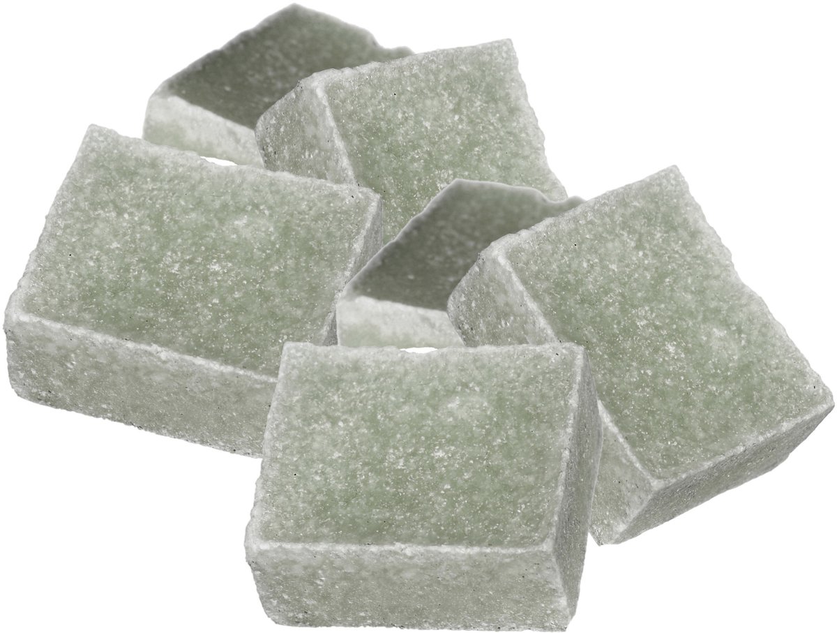 Ideas4seasons Amberblokjes/geurblokjes - eucalyptus geur - 6x stuks - huisparfum