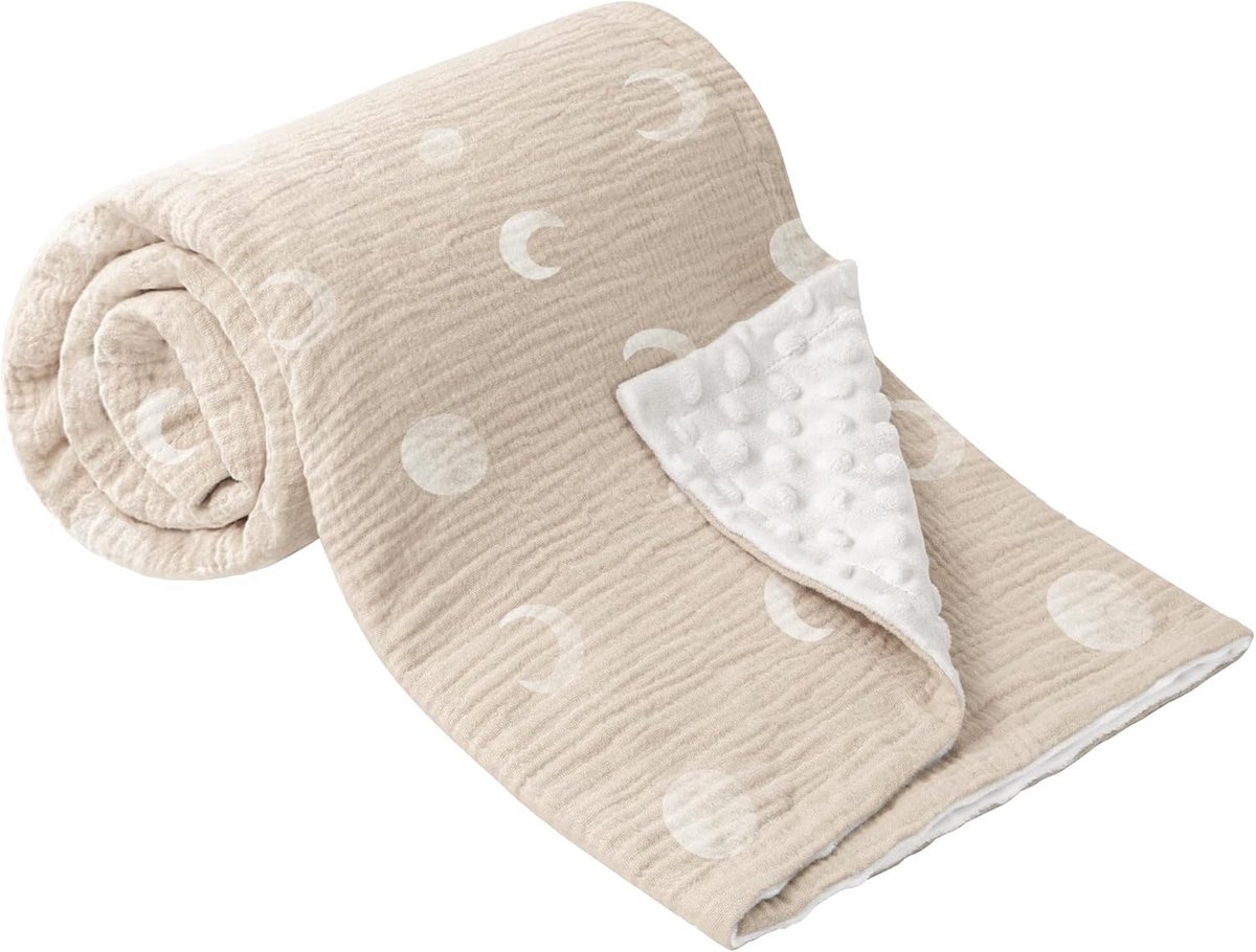 Stunq® Zachte en Ademende Babydeken van 100% Katoen met Schattige Patronen voor Jongen en Meisje
