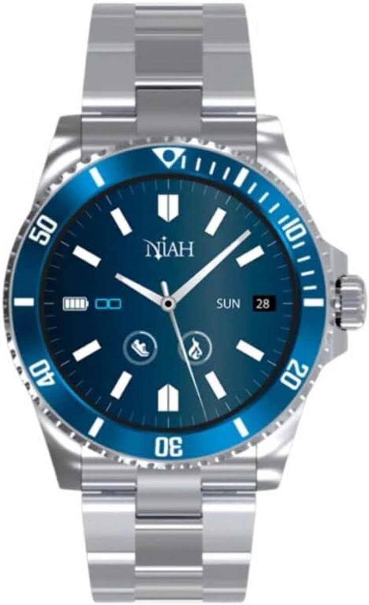 Smartwatch Heren met AMOLED Scherm, Bellen, Notificaties en SOS Functie - Universeel Compatibel